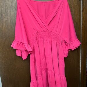 Amazon Pink Long Sleeve Dress